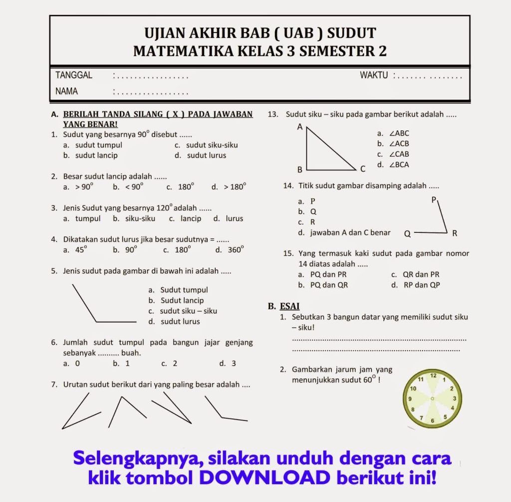 10 Contoh soal kelas 3 SD surat terbaru 2026 yang sering muncul di ujian sekolah