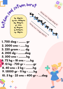 Soal Matematika Satuan berat kelas 3 SD Gambar selamat hari ibu Ide