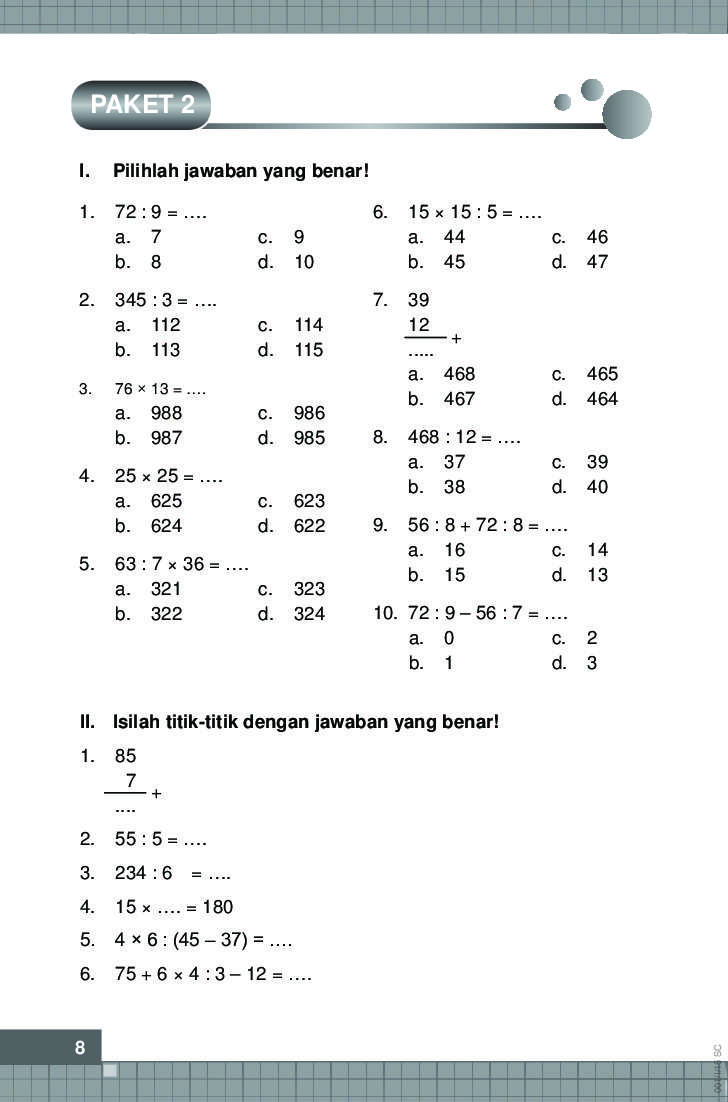 Soal Matematika Kelas 3 Perkalian Dalchaebi Soal Matematika Kelas 3 Perkalian Dalchaebi