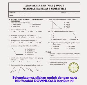 Menguji Pemahaman Mendalam Contoh Soal UAS Semester 2 Kelas 1 SD Tema