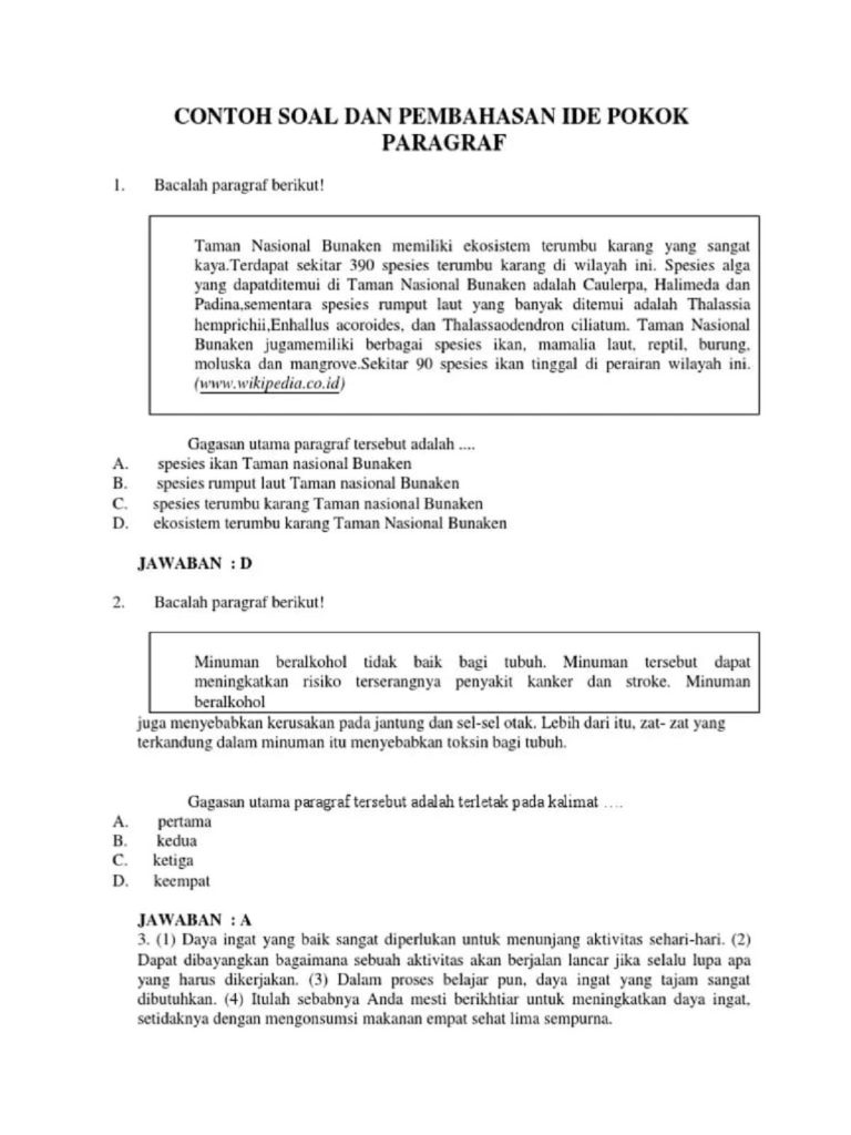 5 Rahasia Menguasai Contoh Soal Kelas 3 SD Pokok Informasi Bacaan Agar Nilai Ujian Melesat