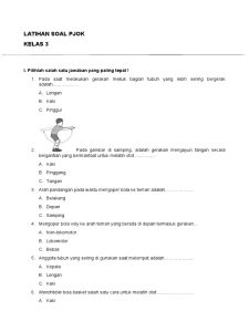 Latihan Soal PJOK Kelas 3 SD Tema 3 Subtema 1 Meningkatkan