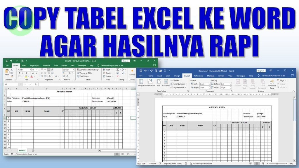 3 Cara Mudah dan Cepat Mengubah Tugas dari Excel ke Word yang Jarang Diketahui