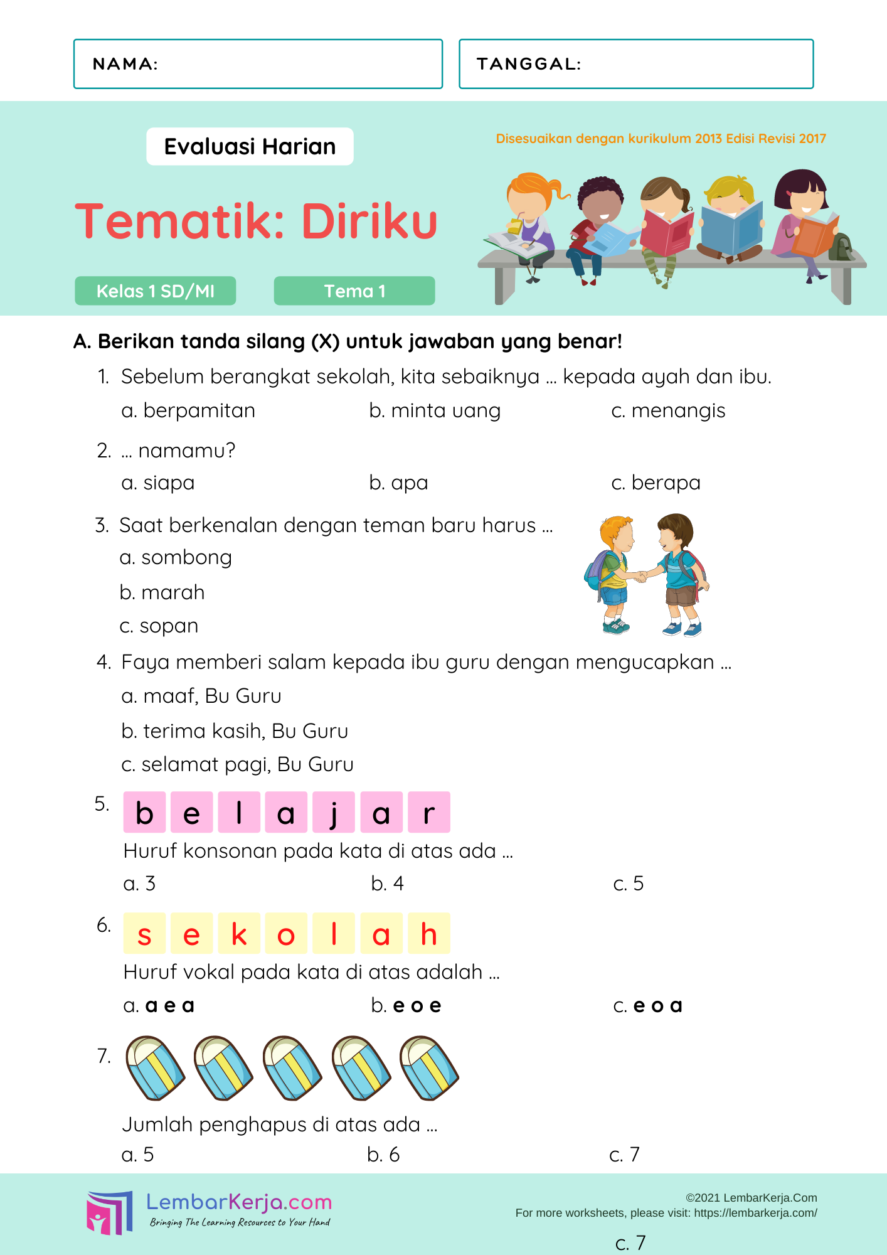 contoh latihan soal tematik tema 3 kelas 4 sd contoh latihan soal tematik tema 3 kelas 4 sd