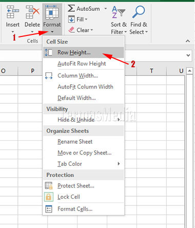 3 Cara Mengubah Tinggi Baris Row Height Di Microsoft Excel