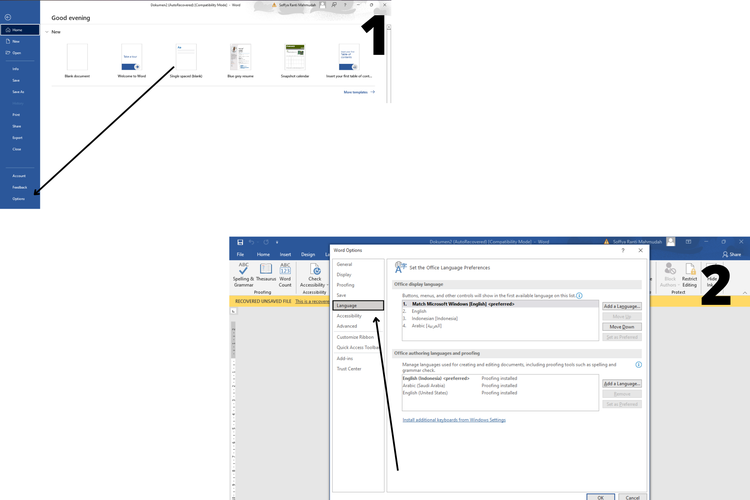 Cara Mengubah Bahasa di Microsoft Word Mudah Cepat