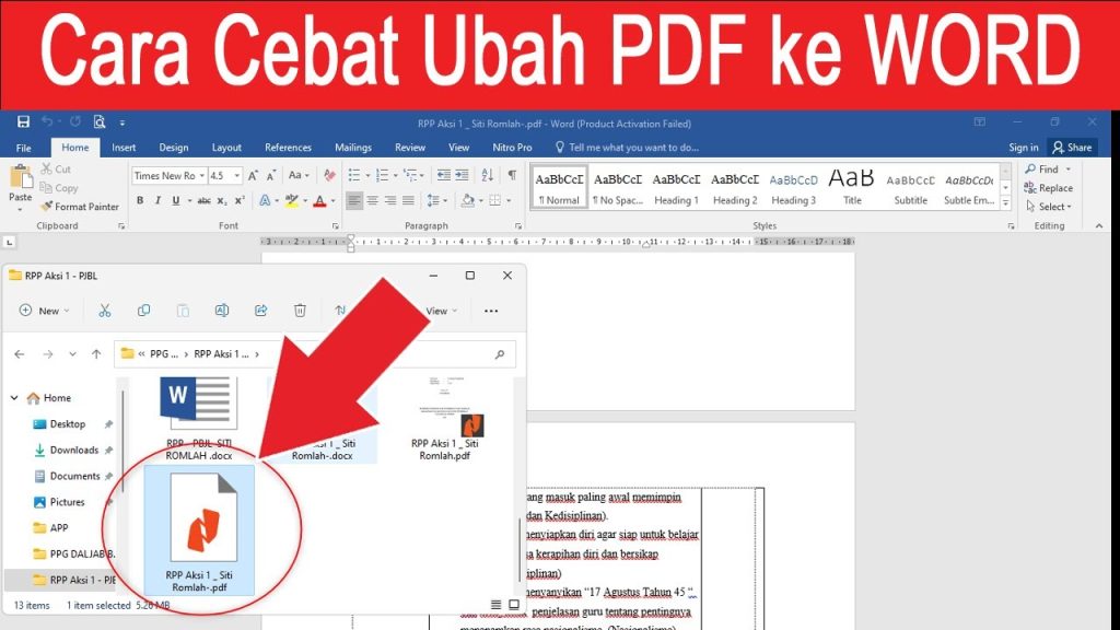 7 Cara Mengubah Text PDF ke Word Tanpa Ribet, Wajib Tahu Sebelum Mengerjakan Soal UH Informatika Kelas 7