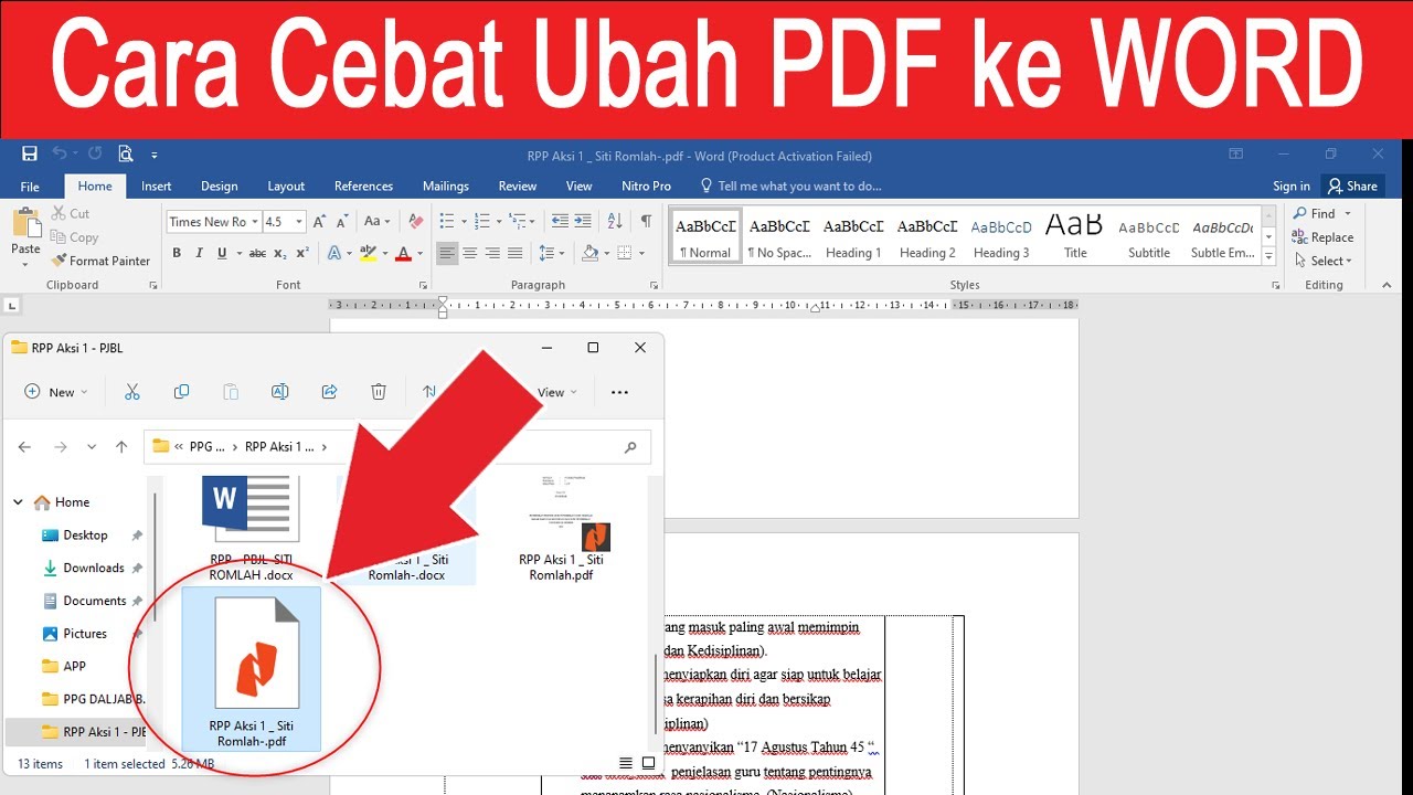 7 Cara Mengubah Text PDF ke Word Tanpa Ribet, Wajib Tahu Sebelum Mengerjakan Soal UH Informatika Kelas 7