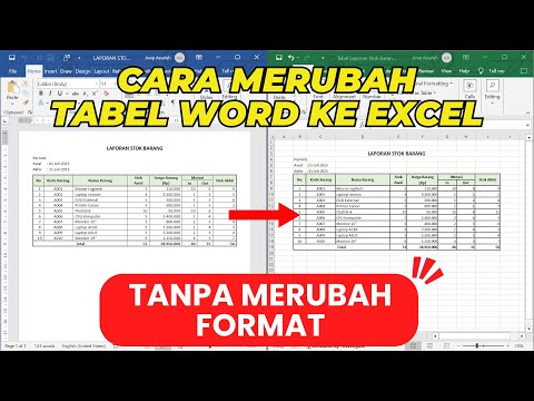 7 Rahasia Vidio Cara Mengubah Dari Word ke Exel yang Bikin Kamu Hemat Waktu