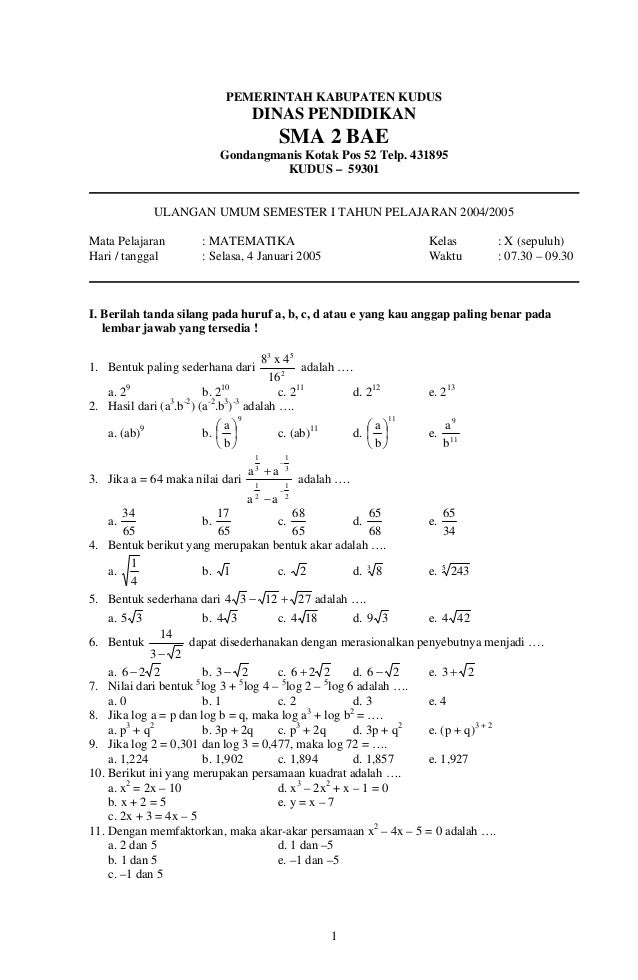 Akhirnya Tahu 10 Contoh Soal Ujian Matematika Kelas X Semester 1 Tentang Volume Prisma Segitiga