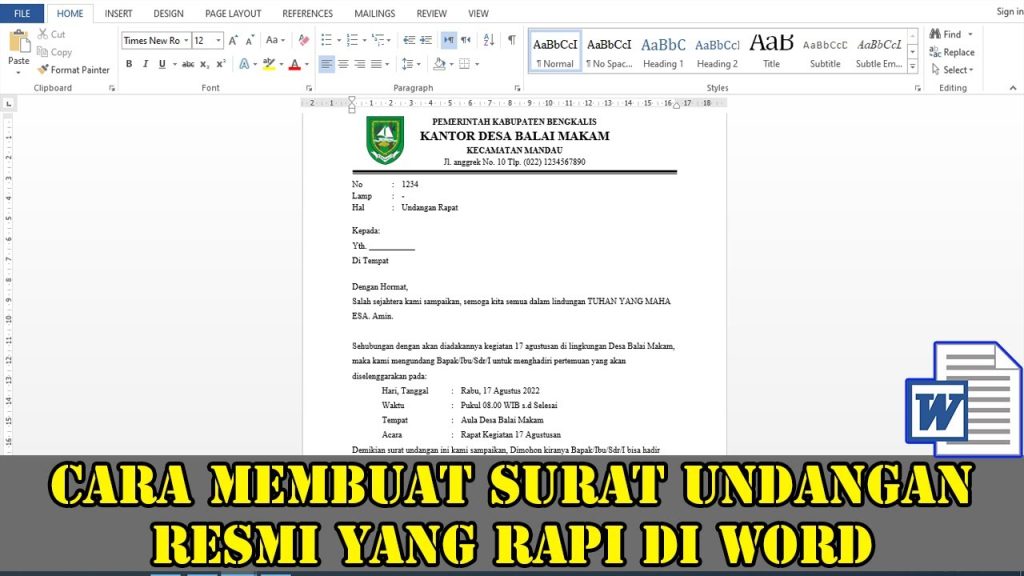 Cara Mengubah Tgl Undangan yang Salah di Ms Office Word Ternyata Semudah Ini, Wajib Tahu Sebelum Terlambat