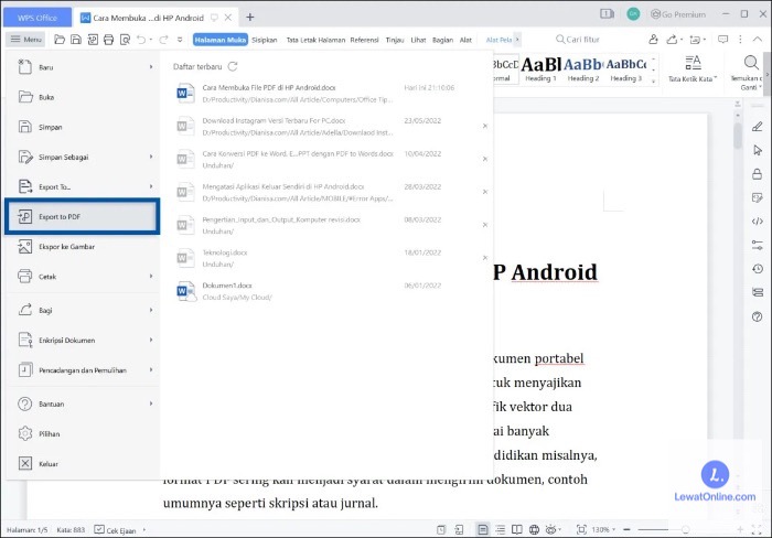 Terbukti 7 Web Pengubah Word ke PDF Terbaik 2026 yang Bikin Dokumenmu Cepat dan Gratis