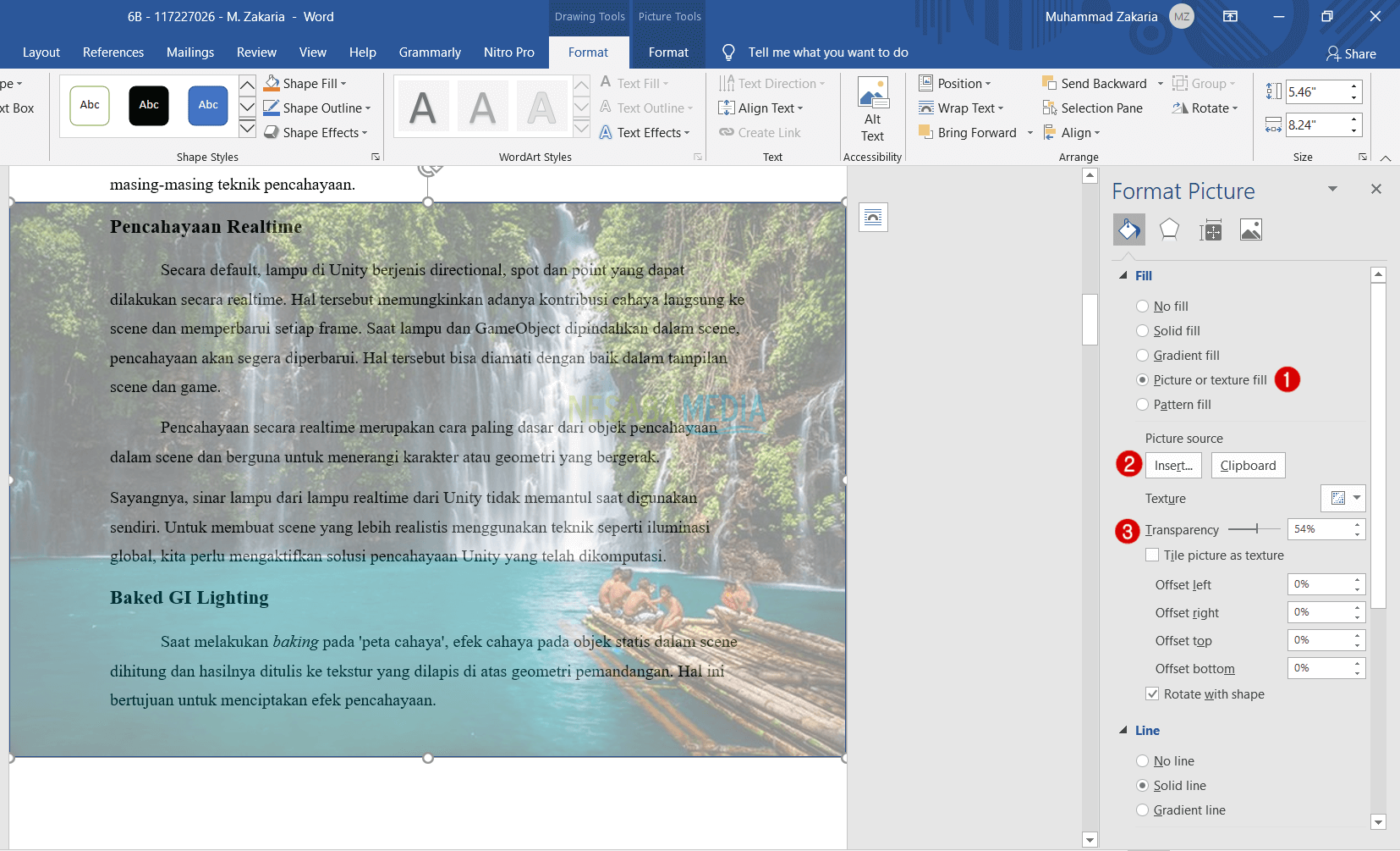 Ternyata Begini Cara Mengubah Transparansi Objek di MS Word 2013 yang Selama Ini Bikin Bingung