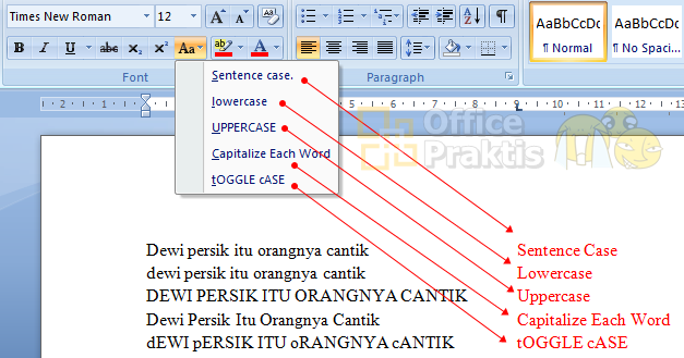 Terungkap Rahasia uppercase tidak berubah sendiri di word yang Selama Ini Salah Dipahami